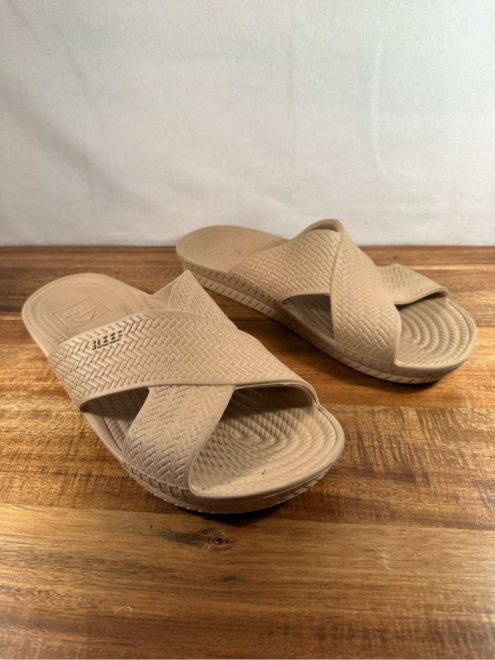 Reef Water X Slides Tan Size 9